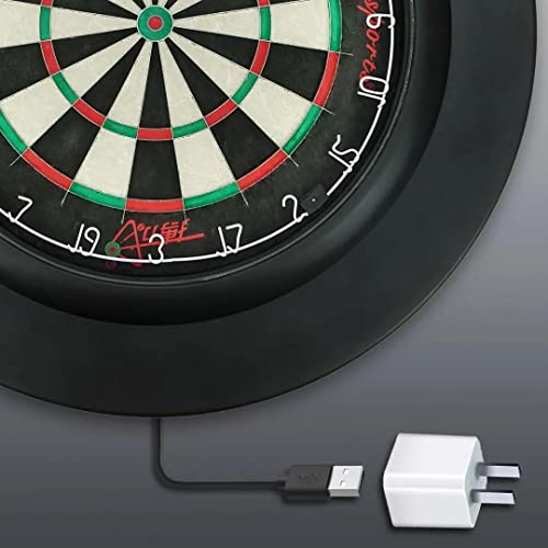 Bcsports Bcsports Dartboard Surround With Light Darts Board Surround (Black) #TOP4