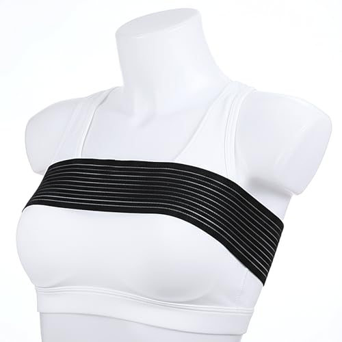 FdcLixuvol Breast Implant Stabilizer Band, Elastic Chest Compression Band Chest Support Strap Wrap Breast Augmentation Reduction Strap