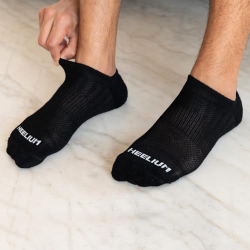 Image of HEELIUM Bamboo Ankle Socks for Men & Women | Ultra-Soft, Odour-Free, Thin & Breathable | 3X Softer than Cotton | Sizes - M (UK 4-8) & L (UK 9-13)