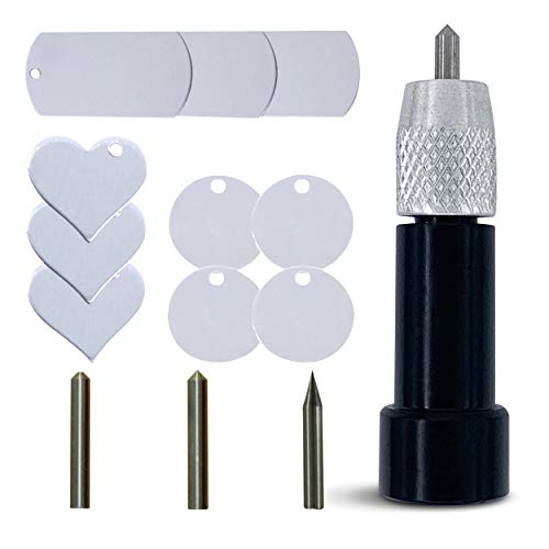 Etching/Engraving Tool Maker, Explore, Explore Air, and Explore One Compatible - 3-in-1 Tool with Precision, Normal, and Blunt Engraving Tips and Metal Stamping Blanks by Zoom Precision