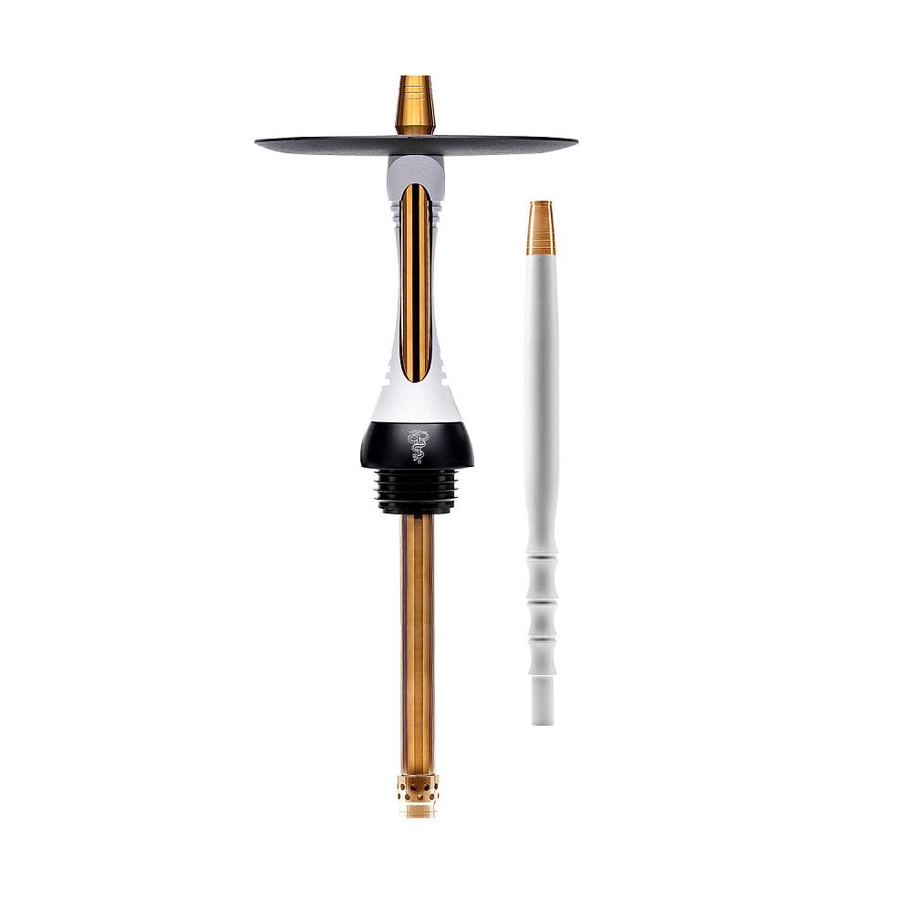 Alpha Model S Hookah Snow White - Modern and Sleek Design Ideal for a Stylish and Premium Hookah