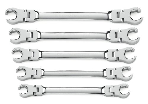 Amazing 🔥 GEARWRENCH 5 Pc. Flex Head Flare Nut Wrench Set, SAE - 81910