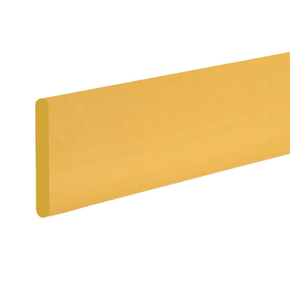 FACAIIO Skirting Board 200cm x 8cm, Thickened Anti-Collision Strip 1cm Guard for Wall Corners, Table Edges, Kitchen Counters, Self- Child Safety Bump Strip, Black/White/Yellow