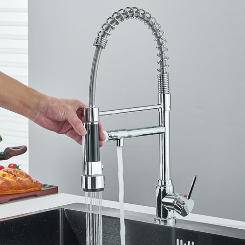 Robinet de cuisine chromé noir mat pour simplifier la vaisselle et la préparation des repas - 4