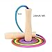 Zxpjkyu 3X Jump Rope Children Develop 9.2ft Wear Resistant Portable Rainbow Skipping Rope