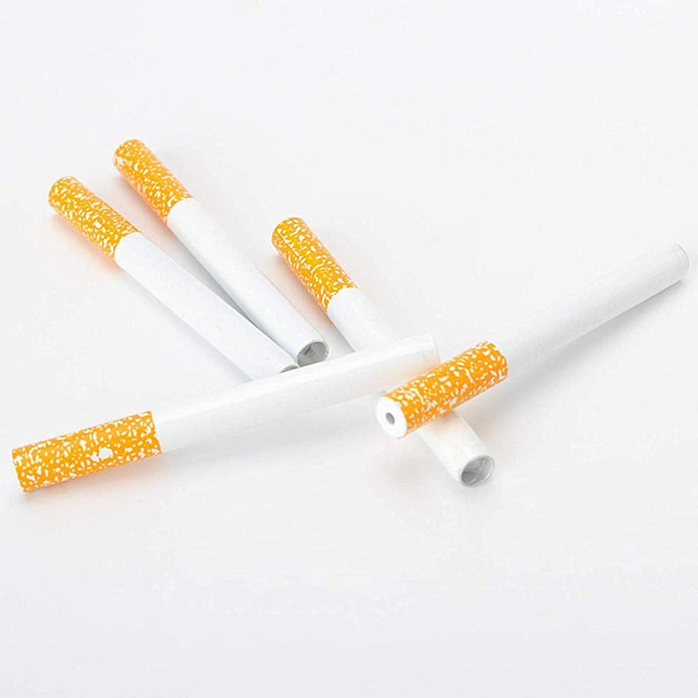 CCHAYE 10 pieces alloy cigarette holder cigarette shape design metal hitter cigarette  shape-oriented tobacco accessories 55 mm improve : Amazon.de: Garden