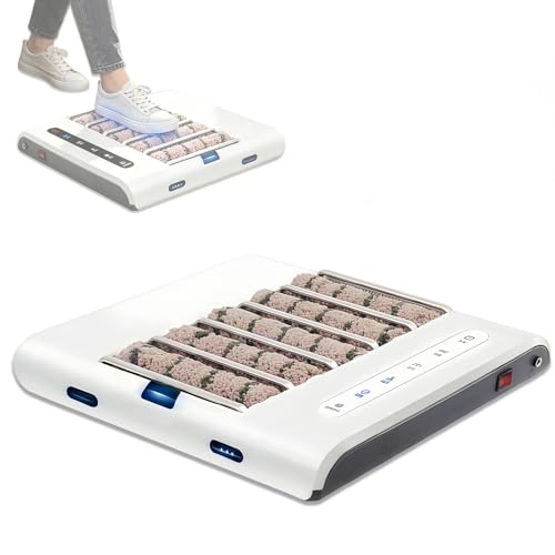 Glowdora Lustreuse pour Chaussures Automatique À Induction – Machine Nettoyage Semelle avec Brosse Rotative, 500tr/Min, Hôtel, Villa, Banque, Club