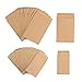 200 Pack Self-Adhesive Small Parts Packets Envelopes Kraft Self Sealing Seed Envelopes Coin Stamps Storage for Home, Garden, Wedding or Office, 2 Size(2.25"×3.5"/3.23"×4.53") (Kraft)