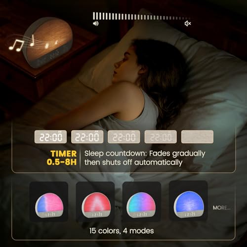 Réveil Luminothérapie Simulateur d'Aube Charmofun contre les Réveils Difficiles en Hiver - 7