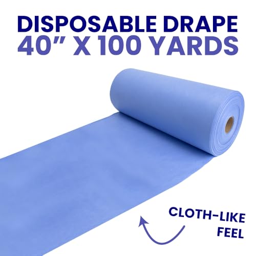 Disposable Drape, 40” x 100 Yards, Three-Ply Veterinary Roll, Fluid & Barrier Protection, Medical Drape