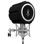 Michear Professional Windscreen Pop Filter for Microphone Noise Reduction Sound-Absorbing Reflection Filter Desktop Mic Sound Pop Shield Foam Cover for Vocal Booth Recording Studio Equipment