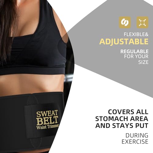 Image of ZPP Waist Trainer for Women and Men, Neoprene Sweat Band Waist Trimmer Belt Slimming Stomach Wrap for Workout
