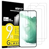 NEW'C 3 Pack Designed for Samsung Galaxy S22+ / S22 Plus, Screen Protector Tempered Glass, Case Friendly Anti Scratch Bubble Free Ultra Resistant
