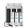Brio 3-Stage Whole House Filtration System, Anti-Scale, 900 GPH, 4.5" x 20" Sediment, PHO, and CTO Carbon Block Filters Included w/Lifespan of 12 Months
