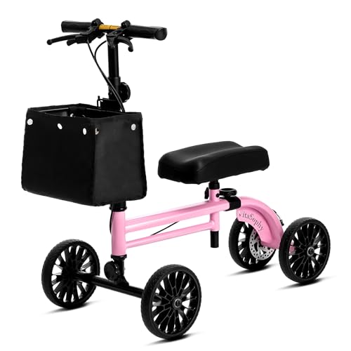 VitaSophy Knee Scooter with Disc Brake System, Steerable Knee Walker for Adults...