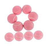 Parliky 12 Piezas Unidades de Pelotas de Tenis Elásticas Resistentes para Entrenamiento Infantil Reutilizables para Masaje para Interior y Exterior Material Duradero y Ligera