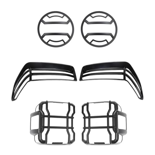 Cubierta de luz para cejas rueda delantera y faro LED Jeep Wrangler JL 18-23