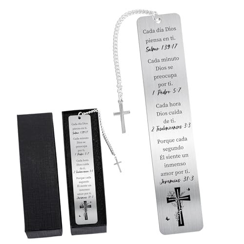 Spanish Bible Bookmark Gifts: Christian Metal Book Marks in Spanish,