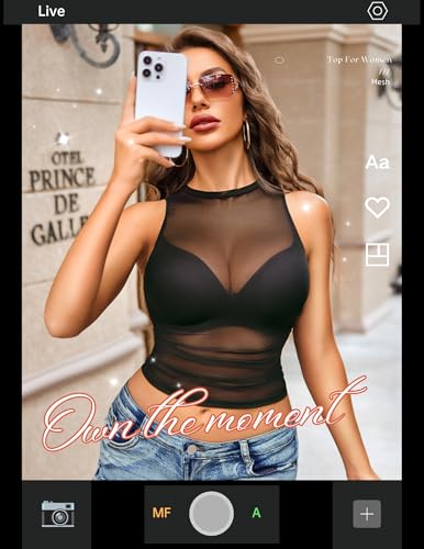 Avidlove Women Camisole Tops Sexy Mesh Tank Tops Cami Y2K See Through Undershirts Mini Going Out Top Lingerie4