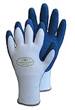Bamboo Fit Garden Gloves, Blue, Small