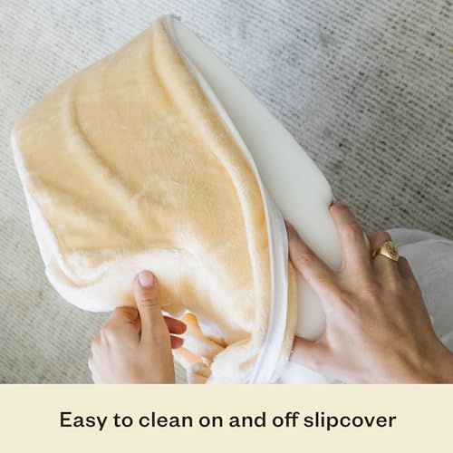 Image of My Brest Friend Super Deluxe Nursing Pillow Slipcover Sleeve | Great for Breastfeeding Moms | Pillow Not Included, Gold