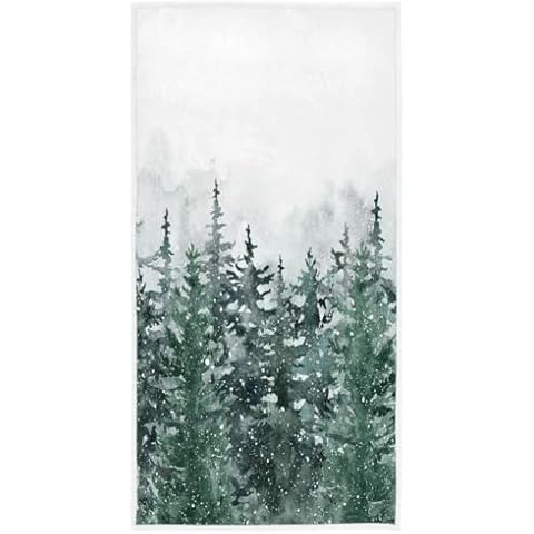 Wamika Winter Forest Fingertip Towel Set Cover