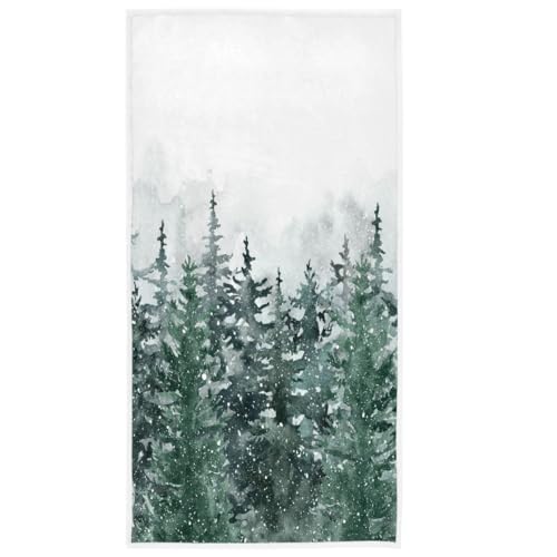 クリスマス限定 雪景色プリントタオル