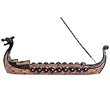 LQKYWNA Soporte para Varillas de Incienso (Resina Tallada a Mano), diseño de Barco dragón