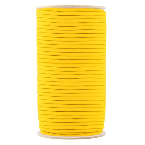 Mandala Crafts 2mm Yellow Elastic Cords for Jewelry Making & Beading