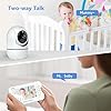 TEKXDD Baby Monitor No WiFi - with Camera, 5'' IPS Screen, 1000ft Range, Remote Pan Tilt Zoom, Night Vision, 2-Way Audio, Temperature Display, Long Battery Life - Safe Baby Camera Monitor
