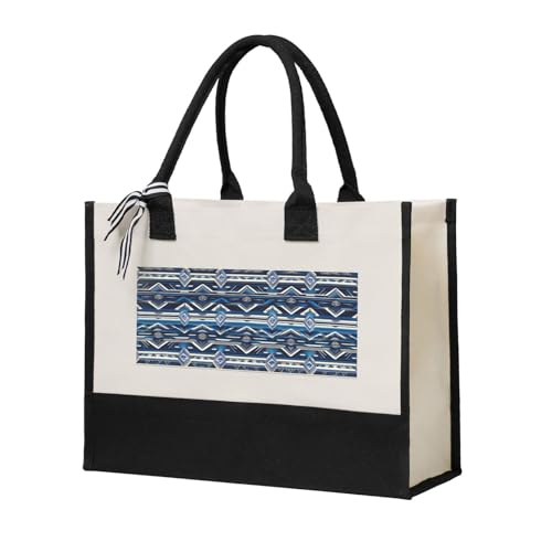 Sac fourre-tout maori écoresponsable en toile beige pour femme