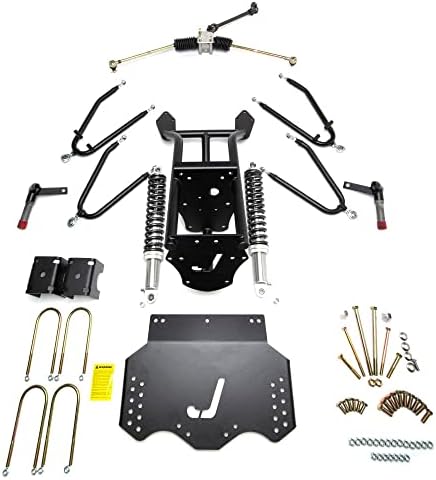 Jake's EZGO TXT Golf Cart Lift Kit | Long Travel Lift Kit with Independent Front Suspension | Compatible with 2001.5-2009 Gas Models (with Robins Engine)