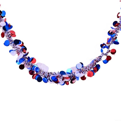 Partito sindacale King Coronation Decor Lametta Ghirlande Blu Bianco Rosso (B)