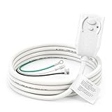 BAOMAIN 7.2FT LCDI A/C Power Cord Replacement, 20 Amp 240V 4800W, NEMA 6-20P Plug, 12/3 AWG Power Supply Cord Leakage Current Detection Interrupter for Air Conditioner, UL Recognized Component, Gray