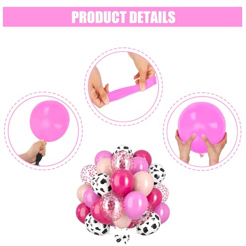 50% Off Cow Print Balloons - 60-Piece Pack for Party Decorations