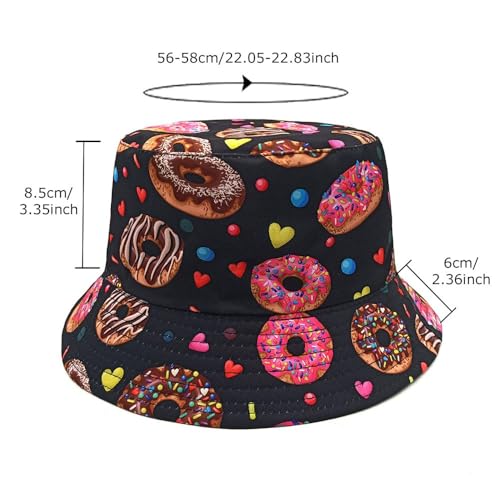 Image of Bucket Hat for Women Men,Travel Sun Beach Cap,Unisex Fishing Outdoor Boonie