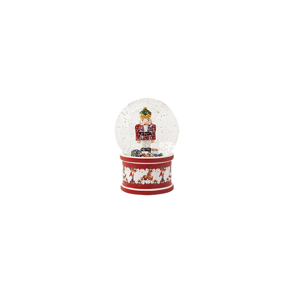 Christmas Toys, Snow globe large, Nutcracker, 13 x 13 x17cm, Porcelain/Glass, multi-coloured,14-8327-6694