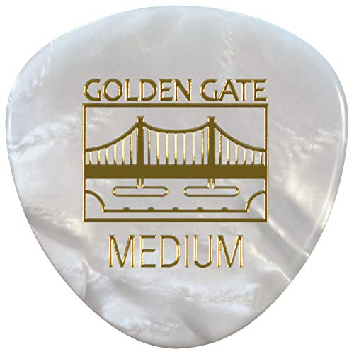 Médiators de guitare Golden Gate : le compagnon en perloid pour vos sessions acoustiques