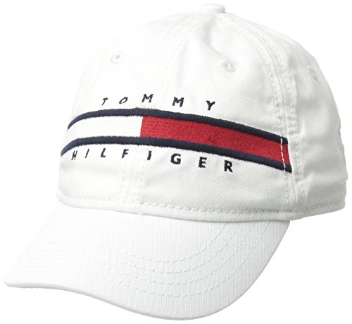 Tommy Hilfiger Little Boys' Avery Hat, Classic White, Size 2T-3T