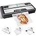 Produktbild Vakuumiergerät 85 KA Edelstahl Vakuumierer Folienschweißer für trockene & feuchte Lebensmittel mit Abschneider und Folienrollen speicher, inkl Vakuumier-Folie und-Schläuche (A-silber)