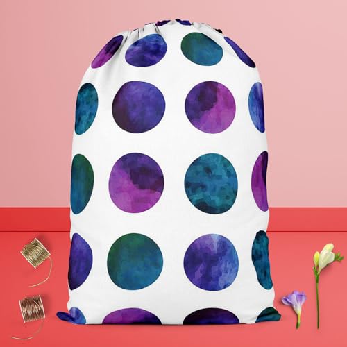 Image of ArtzFolio Gradient Circles | Reusable Sack Bag | Bag for Gym, Storage, Vegetable & Travel