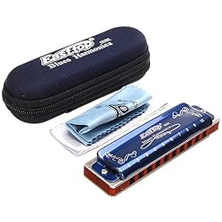 Harmonica T008k 10 trous Harmonica Blues Édition limitée diatonic instrument de harpe bleu a B C D E F G clé avec… - Les Beatles, Paul McCartney, John Lennon, RIngo Starr, George Harrison Harmonica T008k 10 trous Harmonica Blues Édition limitée diatonic instrument de harpe bleu a B C D E F G clé avec… – Image 3