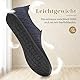 BARFULKER Hausschuhe Damen Herren Leichte Hüttenschuhe Rutschfest Pantoffeln Bequem Slip on Flache Home Slippers Unisex Haussocken Barfußschuhe Hausschuhsocken. Blau, 43 EU
