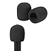 2 Pcs Foam Mic Cover for Microphones Microphone Cover High Density Thickened Foam Microphone Windscreen Black Disposable Covers for Handheld-Mic, Condenser-Mic and All Ball Type Microphones