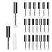 Adecco LLC 20 pcs 4ML Reusable Empty Bottle Tube Container for Eyelash Growth Oil/Mascara with Brush for Home and Travel (20p)