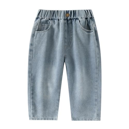 Trendy Boys Denim Pants Comfortable Casual Outdoor Style Durable Long-Lasting Everyday Wear for Active Kids 3-10