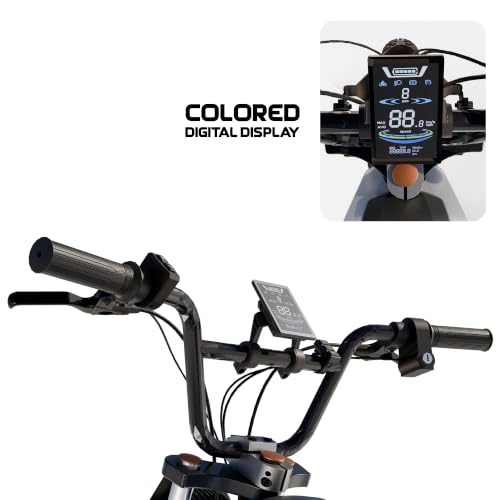 Image of XO-Ride Conqueror Electric Cycle - 250W Rear Hub Motor | Bright LED Display | Shimano 7-Speed | 36V 15Ah Battery | Up to 60 km Range | 2-Seater (Milky White)