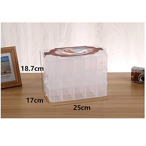 LOVIVER 3 Camadas Pulseira Empilhável Brincos Colar Caso Organizador De Armazenamento De Jóias