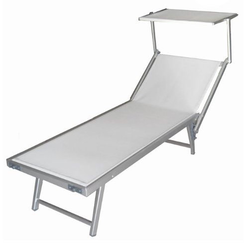 WEBMARKETPOINT Lettino da Spiaggia Regolabile