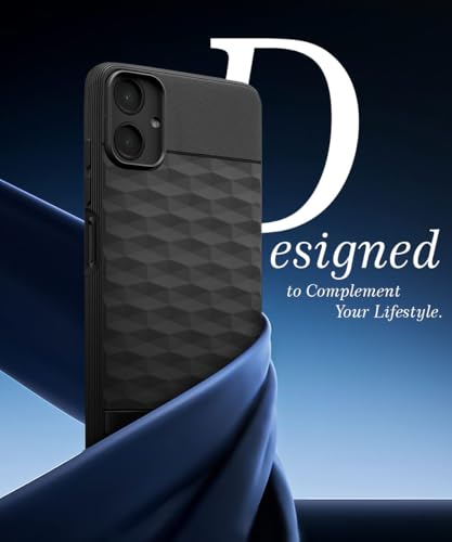 Image of WOW IMAGINE Back Cover for Samsung Galaxy A06 with Hexa Cube Design | Ultra Slim Soft Rubberised Case | Inner Velvet Fabric | Matte Silicone Flexible Mobile Case | Camera Protection - Black